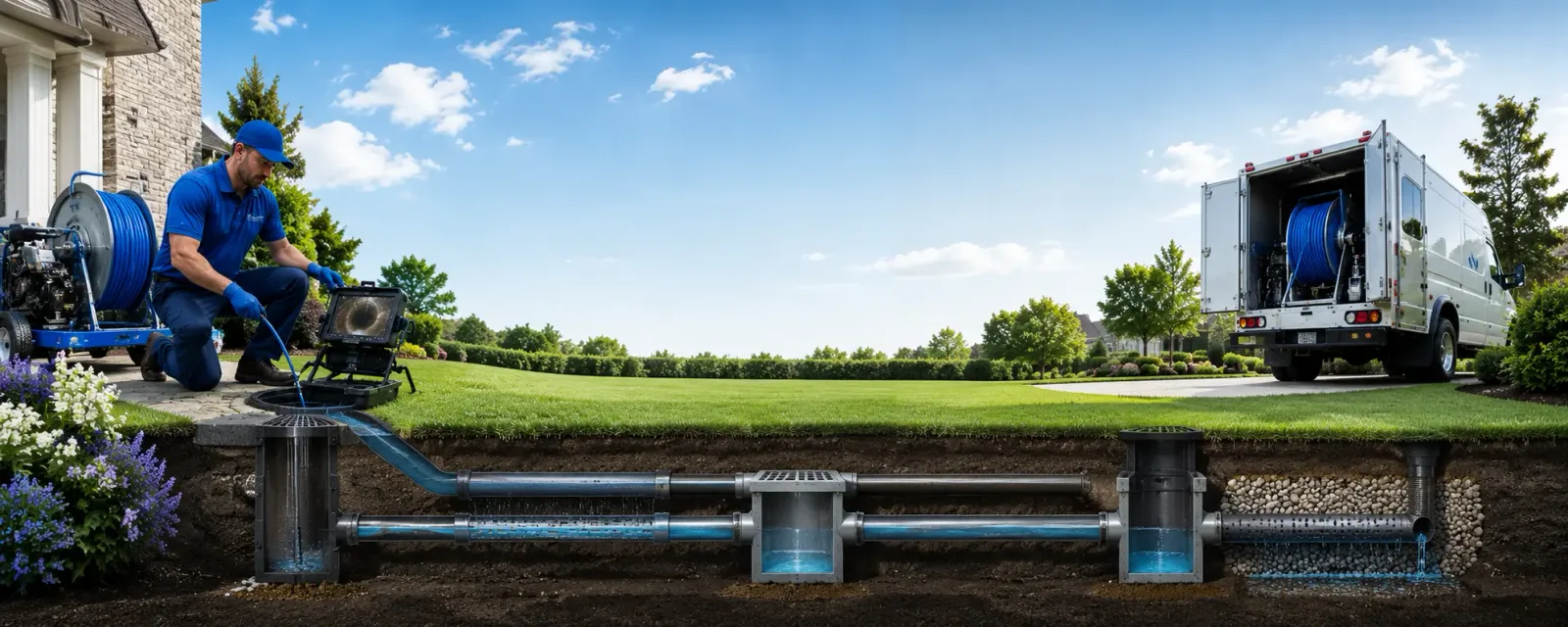 Outdoor drain cleaning information for Ney, OH